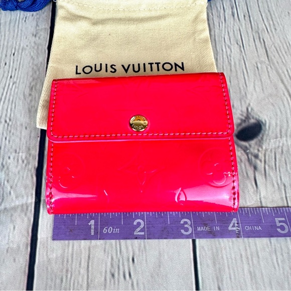 Louis Vuitton pink vernis leather ludlow card holder coin case - Picture 16 of 16